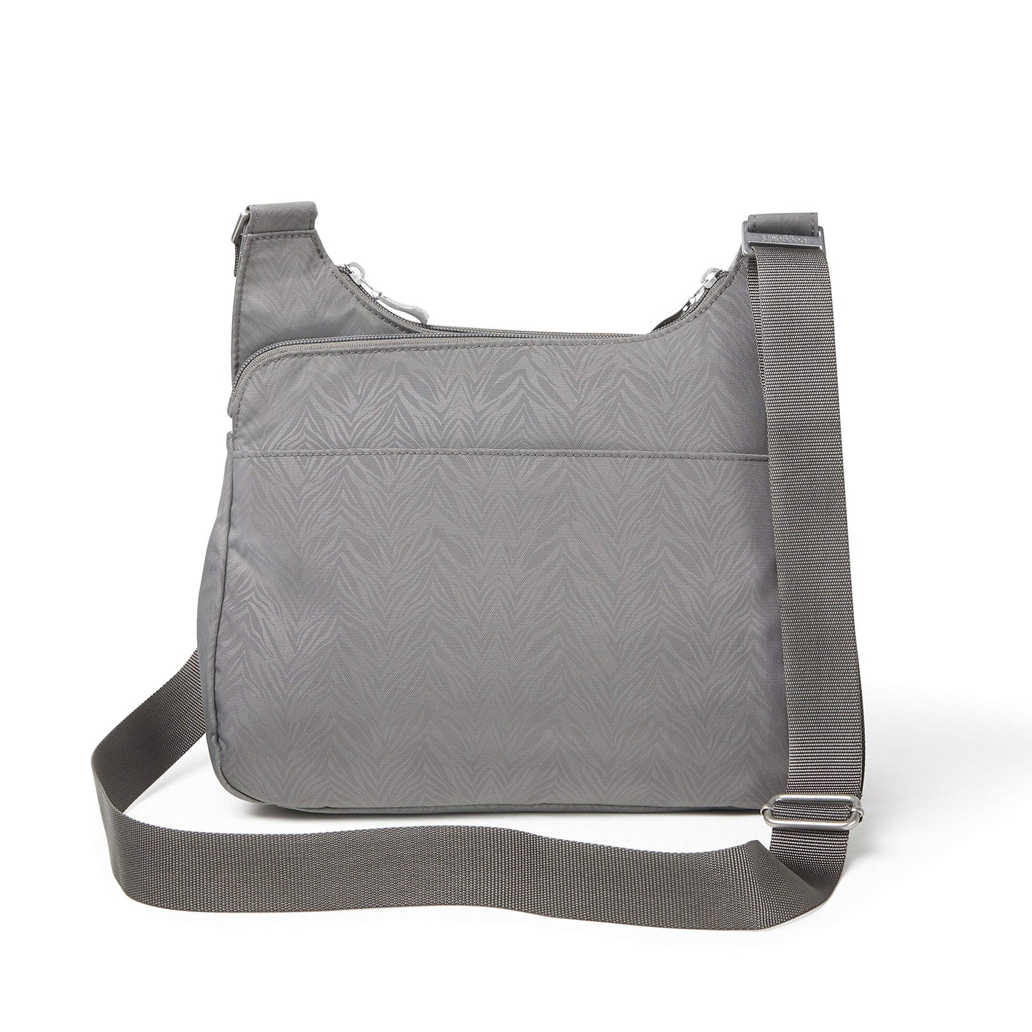 Baggallini Cross Over Crossbody Women 11x8.5 Medium Travel Bag Lightweight Water-Resistant Nylon Organized Handbag Purse
