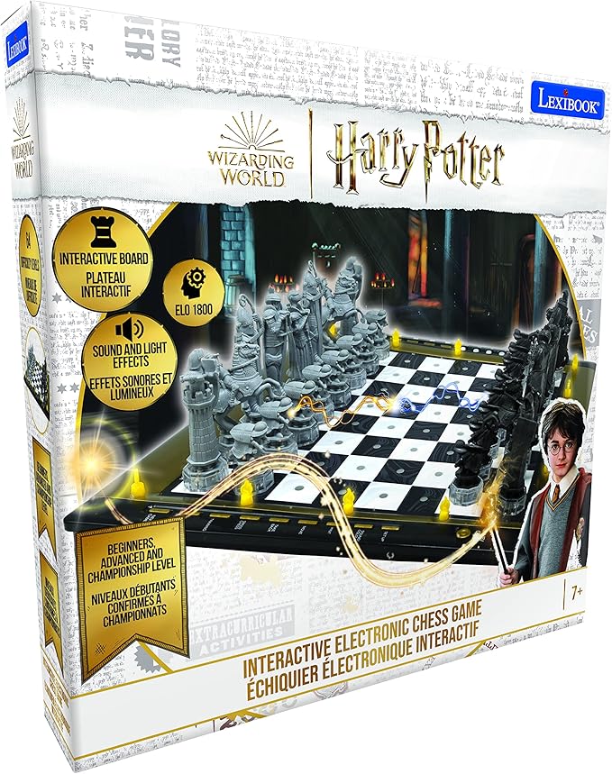 Lexibook Harry Potter® Electronic Chess Game with Tactile Keyboard and Light and Sound Effects 32 Pieces 64 Levels of Difficulty Family Board Game CG3000HP