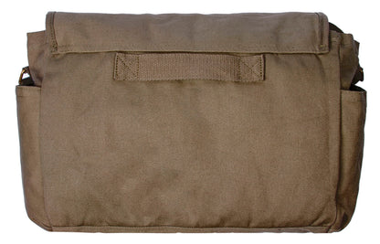 Sweetbriar Classic Vintage Messenger Bag - Original Heavyweight Cotton Canvas Shoulder Bag with Upgraded Features