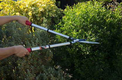 Kimura® Pro Telescopic Garden Shears - Premium Hedge Shears, Patented Gearing Technology, Lightweight Extendable Aluminium Handles, Japanese SK5 Steel Blades, Heavy Duty Gardening Shears - 650-850mm