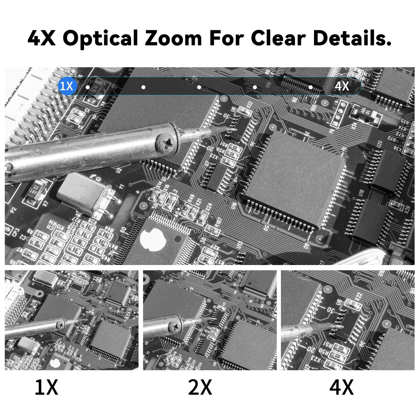 QILOVE Global Shutter USB Camera – 800P Monochrome Ultra High Speed 640fps[120/210/420fps Modes] – Manual Focus 2.8-12mm CS Lens – Compatible with Raspberry Pi, Linux, Mac & Windows