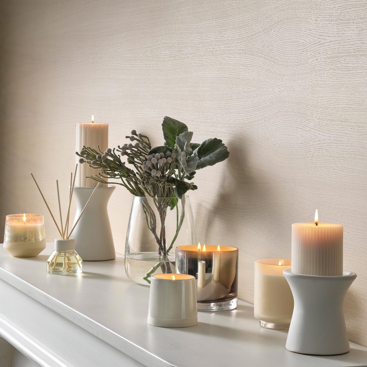 Illume Refillable Boxed Glass Candle, Winter White