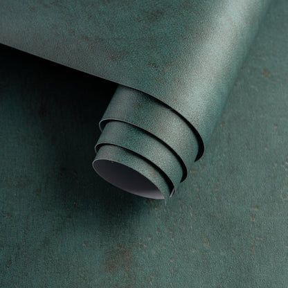 32"x354" Big Wide Dark Green Contact Paper Matte Extra Thick Art Deco Peel and Stick Wallpaper Waterproof Self-Adhesive Removable Pure Green Vinyl Wallpaper 3D Textured for Cabinet Studio Farmhouse