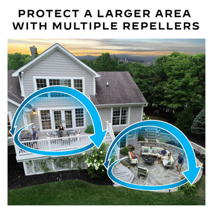 Thermacell Mosquito Repeller E-Series Rechargeable with 20' Mosquito Protection Zone; Up to 9-Hr Battery Life; Includes 12-Hr Refill; Flame or Scent; DEET-Free Bug Spray Alternative