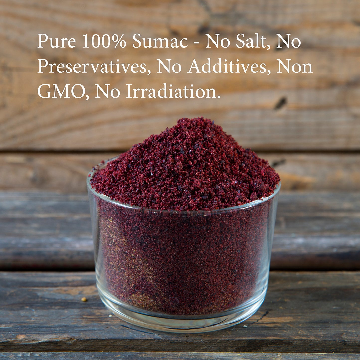 The Spice Way - Pure 100% Sumac, No Salt, no GMO, no Irradiation, Spice Seasoning Powder 2 oz (resealable bag) (Sumak)