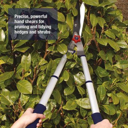 Spear & Jackson Razorsharp Telescopic Hedge Shears, Adjustable Length, Carbon Steel Blades, Ergonomic Handles for Comfortable Pruning