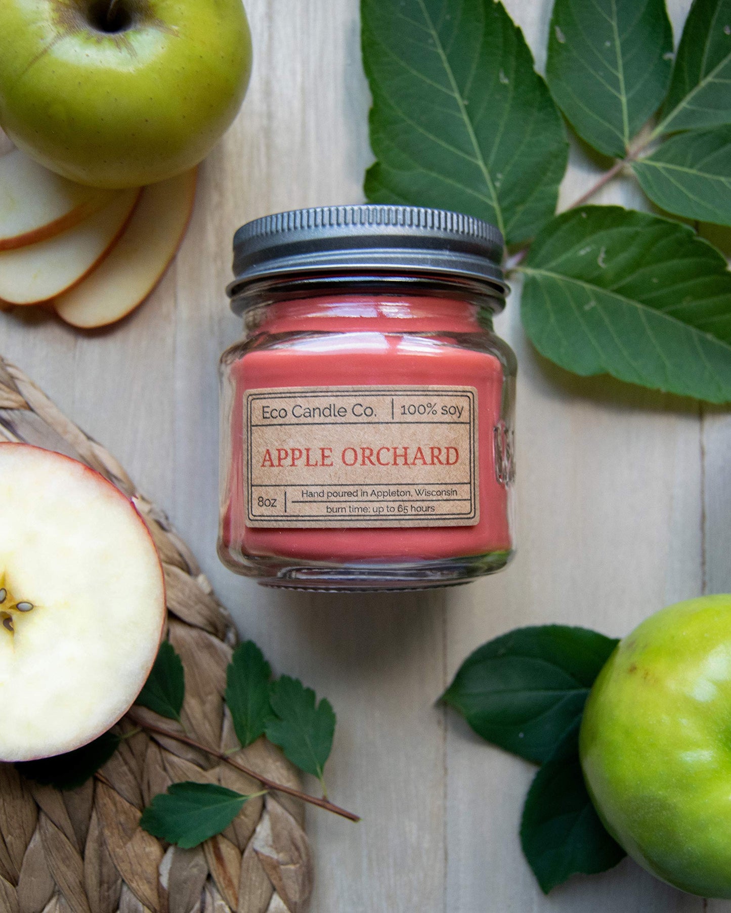 ECO CANDLE CO. Recycled Candle, Winter Wonderland, 6 oz. - Scents Of Pine, Spruce, & Fir - 100% Soy Wax, No Lead, Kraft Paper Label & Lid, Hand Poured, Phthalate Free, Made From Midwest Grown Soybeans
