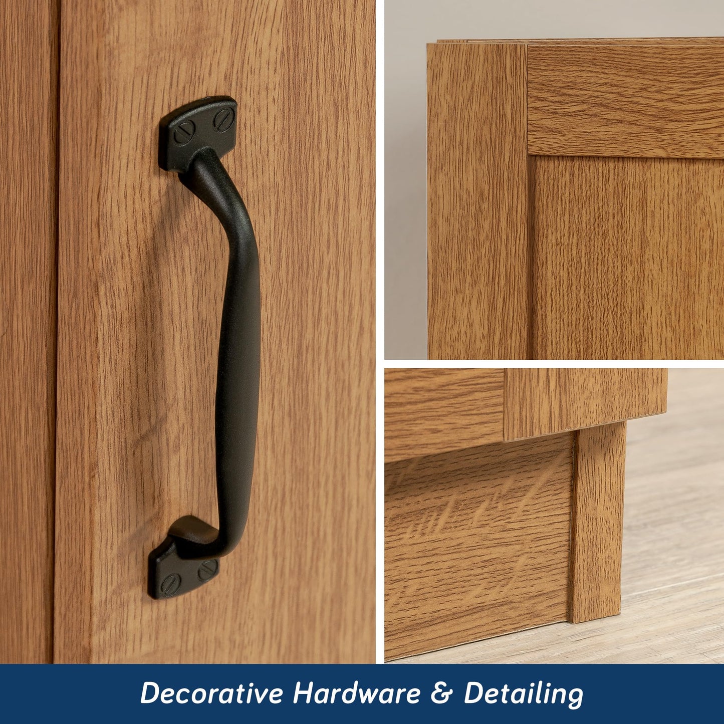 Sauder Miscellaneous Storage Cabinet/ Pantry cabinets, Highland Oak finish