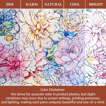 Maison d' Hermine Table Cloth Square Table 100% Cotton 54 x 54 Inches Tablecloth Reusable Decorative for Dining Kitchen Room Farmhouse Home Gifts for Mothers Day Spring Summer - Floral Love