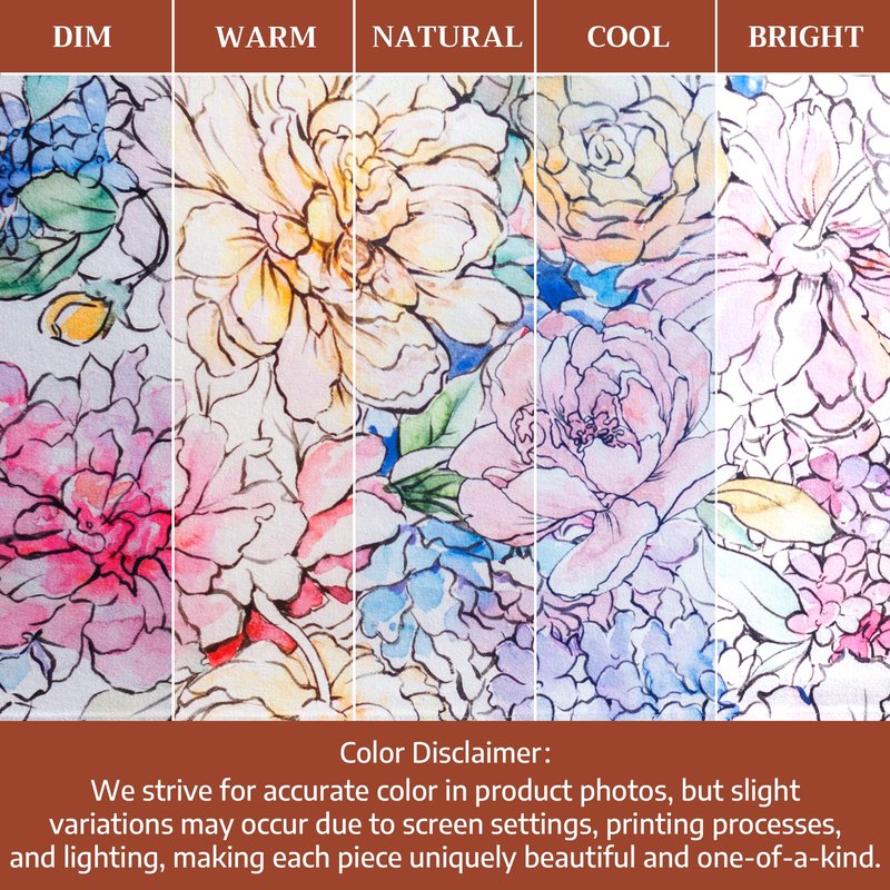 Maison d' Hermine Table Cloth Rectangle Table 100% Cotton 70 x 120 Inches Tablecloth Reusable Decorative for Dining Kitchen Room Farmhouse Home Gifts for Mothers Day Spring Summer - Floral Love