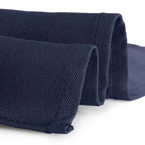 Gee Di Moda Rectangle Tablecloth - 90 x 156 Inch Navy Blue Table Cloth for 8 Foot Tables with Floor-Length Drop - Heavy Duty Washable Fabric for Holiday Party, Dinner, Weddings & Baby Shower