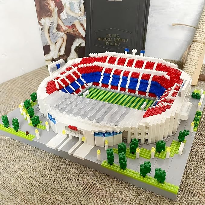 Barcelona Style Soccer Stadium Building Blocks Sets Toys Football Architecture Model Kits Gifts for Adults Kids Boys 3500+Pieces