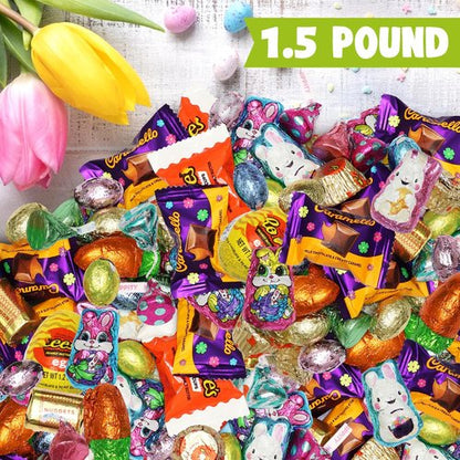 Bulk Chocolate Candy Mix - 1.5 Pound Assorted Individually Wrapped Chocolate Candies Variety Pack For Parties, Gifts & Treats