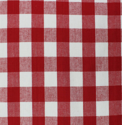 COTTON CRAFT Countryside Classic Gingham Buffalo Check Plaid Tablecloth- Premium Cotton- Halloween Harvest Autumn Fall Thanksgiving Holiday Christmas Xmas Dining Celebration Festive Party - 60x120 Red