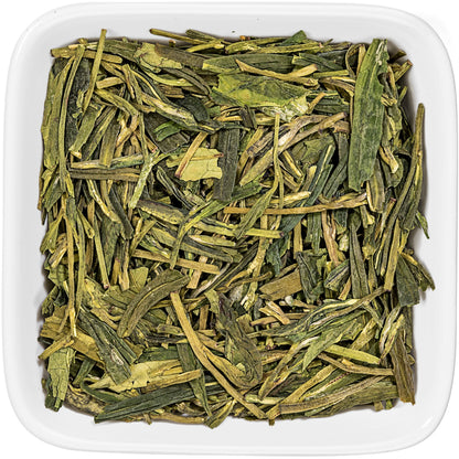 Tealyra - Premium Dragon Well - Long Jing - Green Tea - Famous Chinese Loose Leaf Tea - First Grade - 8-Ounce