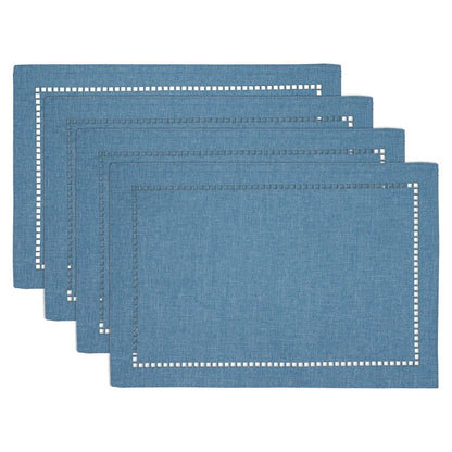 Laser-Cut Hemstitch Placemats (Set of 4)