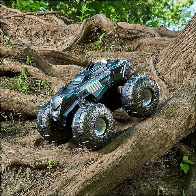 DC Batman All-Terrain Batmobile Remote Control Vehicle Water-Resistant Batman Toys for Boys Aged 4 and Up