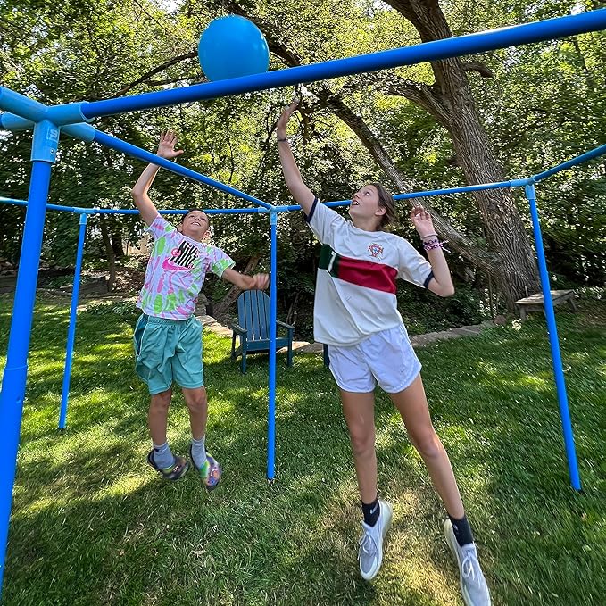 4 Square in the Air. Height Adjustable &amp Portable. All Ages &amp Skill Levels. Great for Families Churches Schools Camps. Fun &amp Community Building.