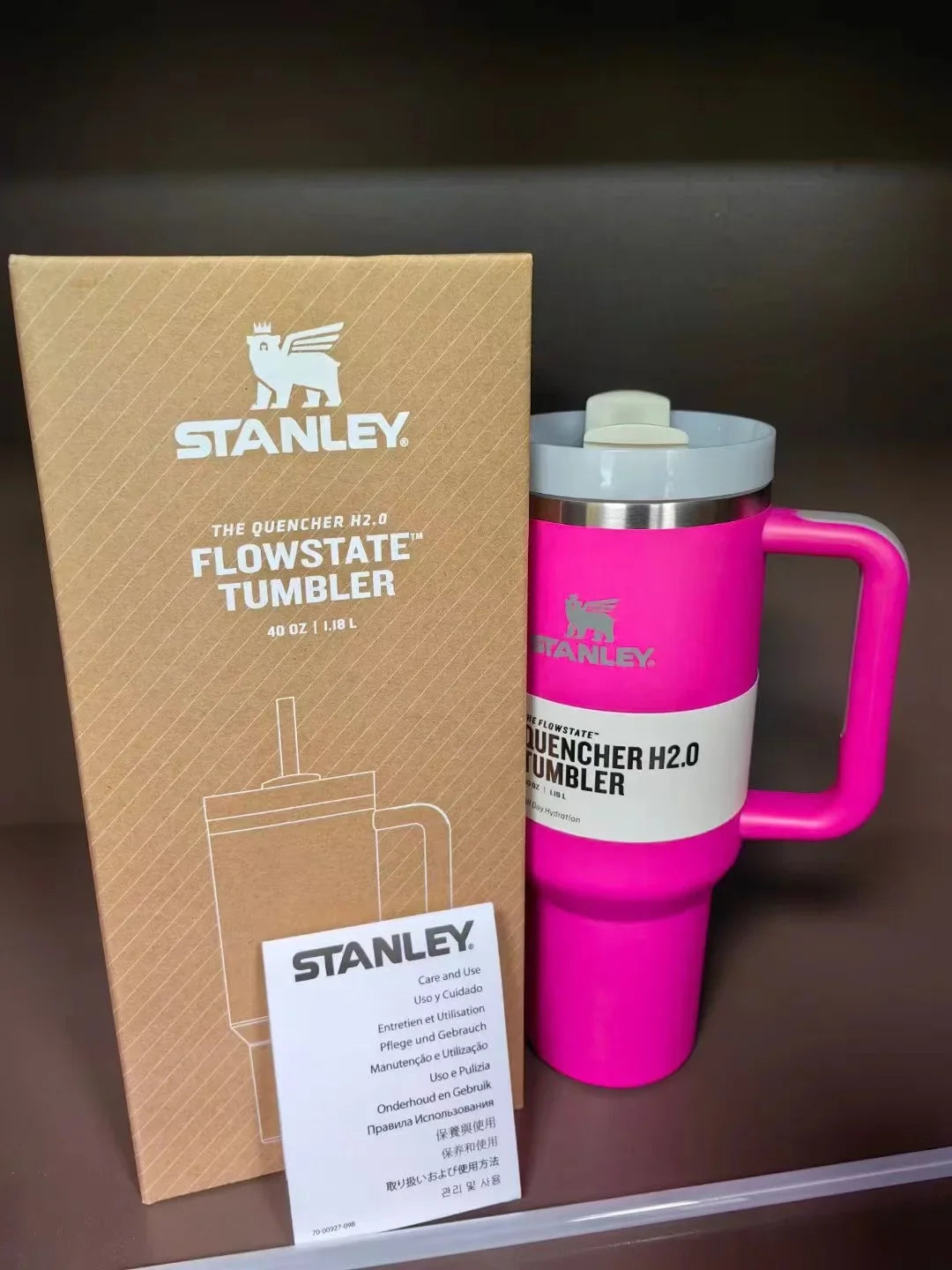 Plating Black Stanley Quencher H2.0 Tumbler – 40 oz Travel Cup