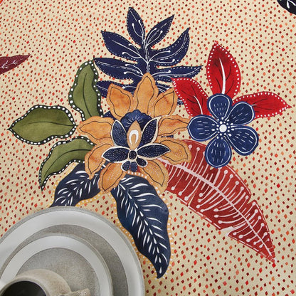 Maison d' Hermine Table Cloth Rectangle Table 100% Cotton 70 x 90 Inches Fall Tablecloth Reusable Everyday Use for Thanksgiving Christmas Decorations Dining Farmhouse Party (Kalahari)